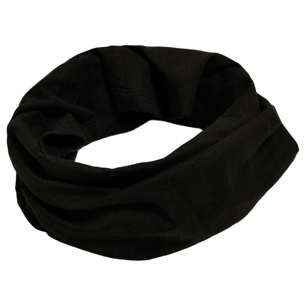 Build Your Brand Tube Cotton Scarf / Black